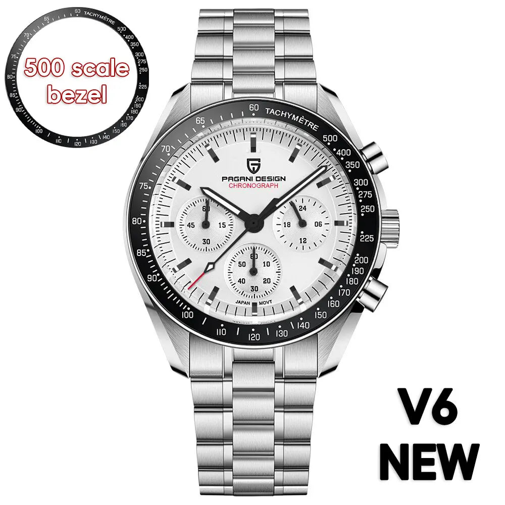 Pagani Design 2025 New Moon Luxury Quartz Men's Watch - Chic & Cheery Shopping