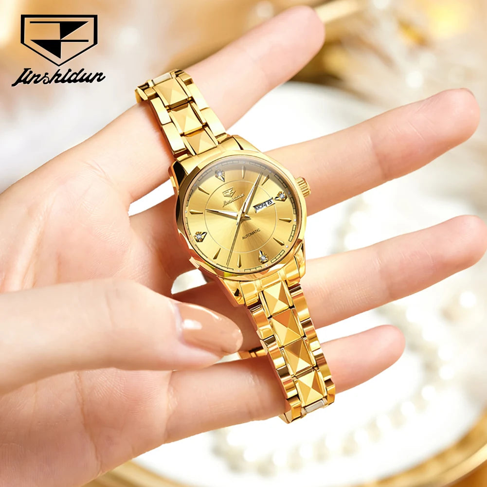 JSDUN Women's Waterproof Automatic Mechanical Watch - Chic & Cheery Shopping