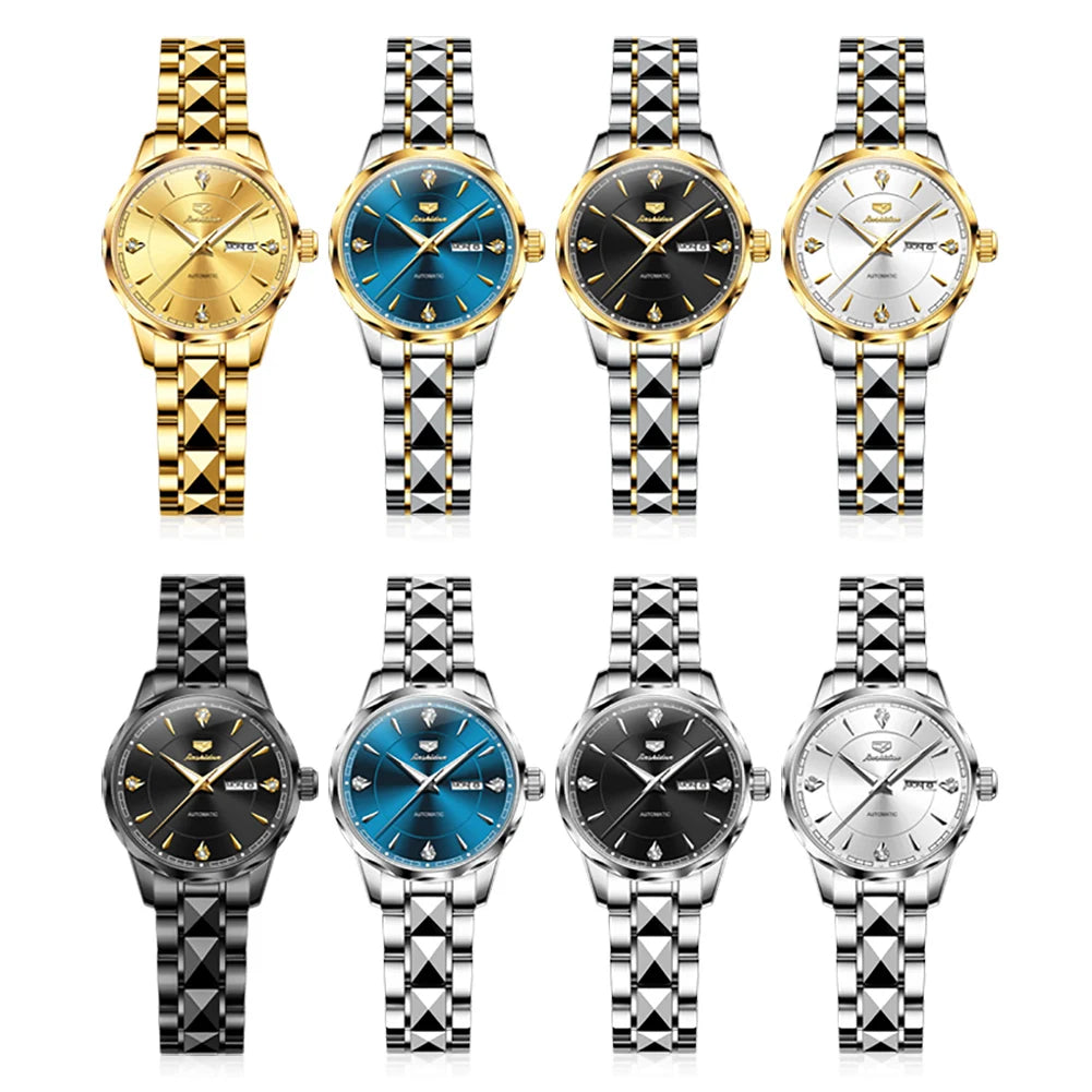 JSDUN Women's Waterproof Automatic Mechanical Watch - Chic & Cheery Shopping