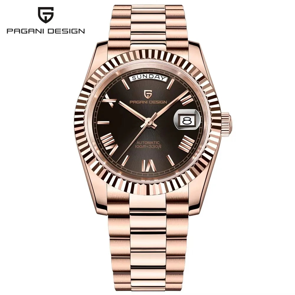 Pagani Design DD36 Men's Rose Gold Luxury Automatic Watch - Chic & Cheery Shopping