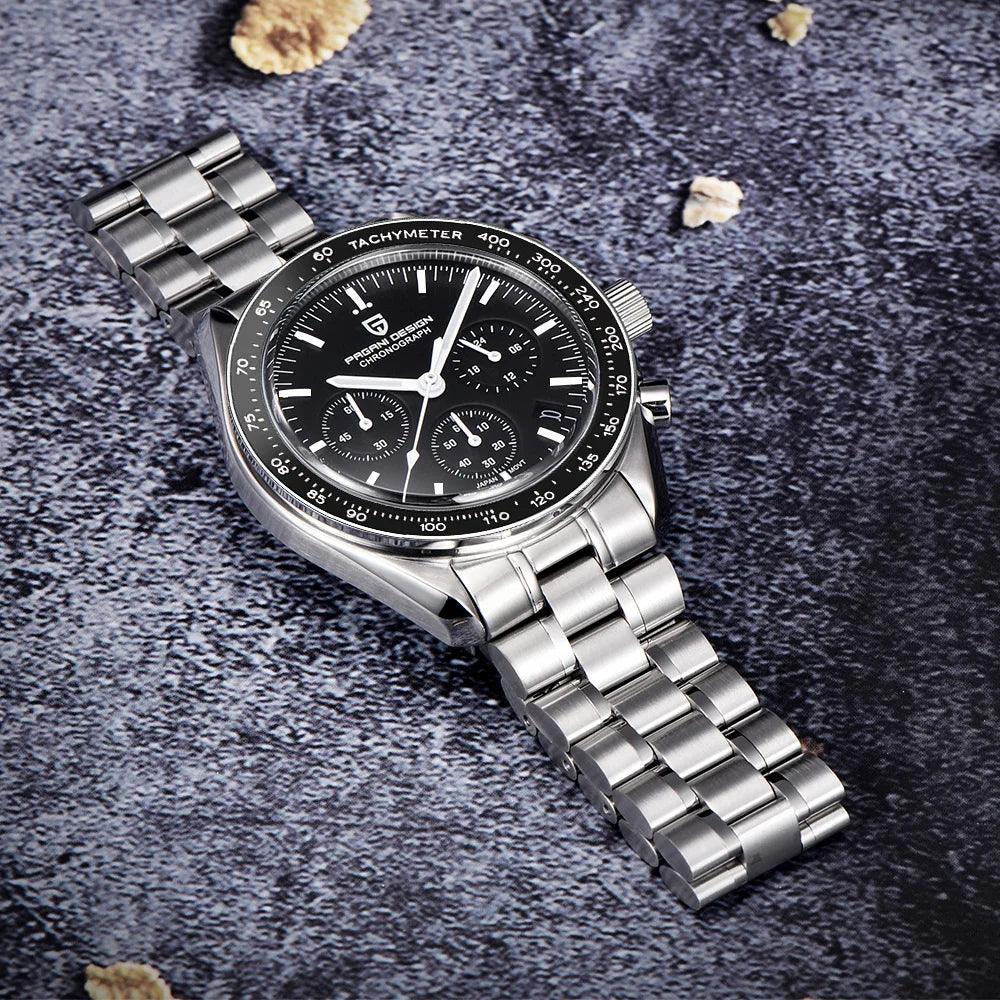 Pagani Design 2025 New Moon Luxury Quartz Men's Watch - Chic & Cheery Shopping