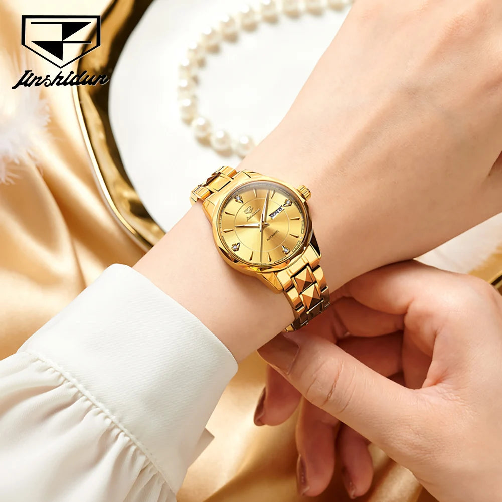JSDUN Women's Waterproof Automatic Mechanical Watch - Chic & Cheery Shopping