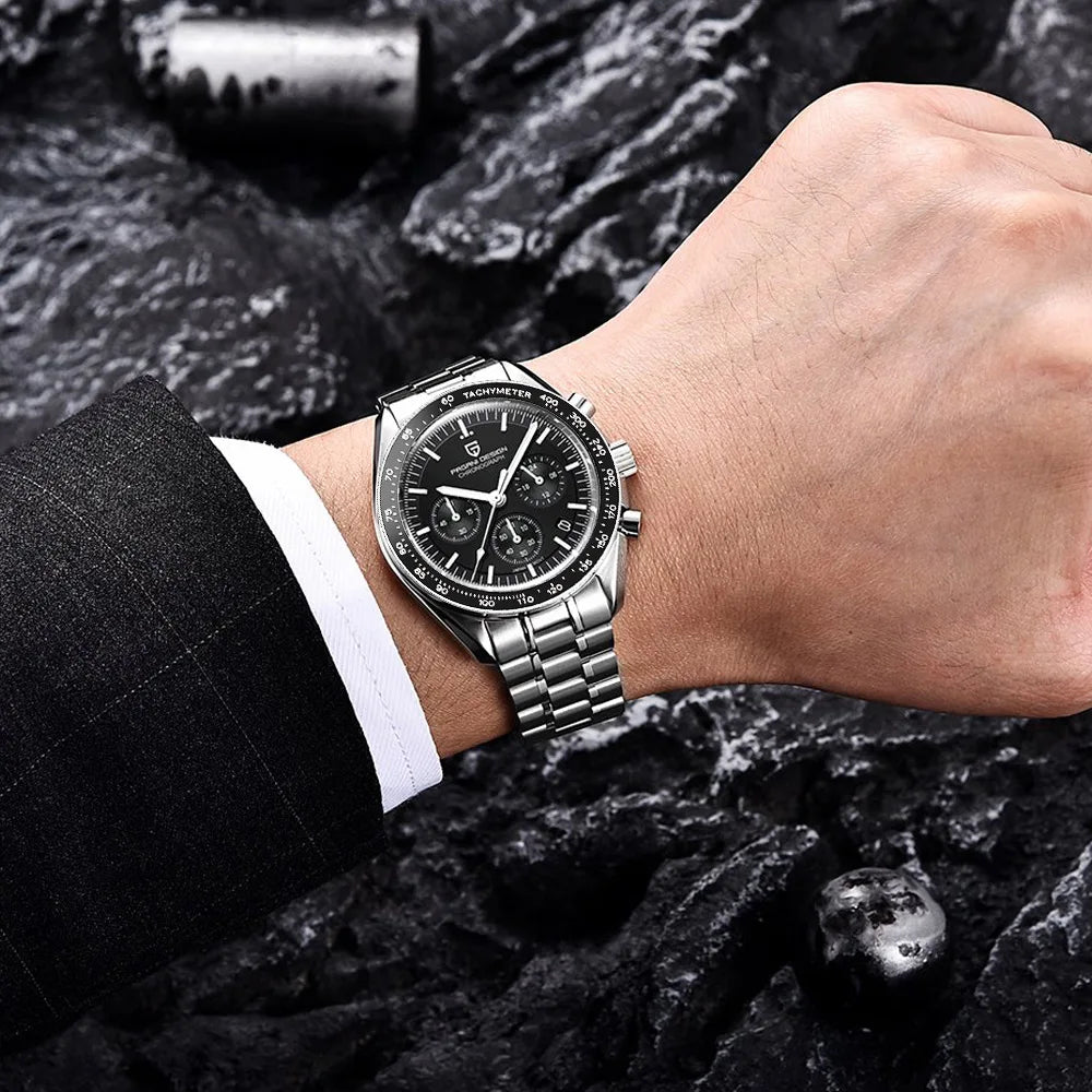 Pagani Design 2025 New Moon Luxury Quartz Men's Watch - Chic & Cheery Shopping