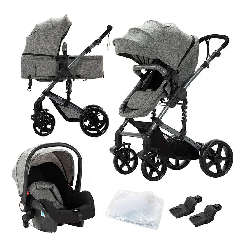 Lightweight 3 in 1 Baby Stroller with Safety Seat - Chic & Cheery Shopping