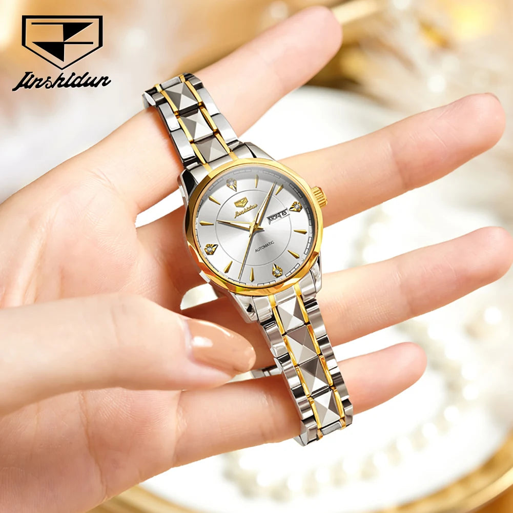 JSDUN Women's Waterproof Automatic Mechanical Watch - Chic & Cheery Shopping