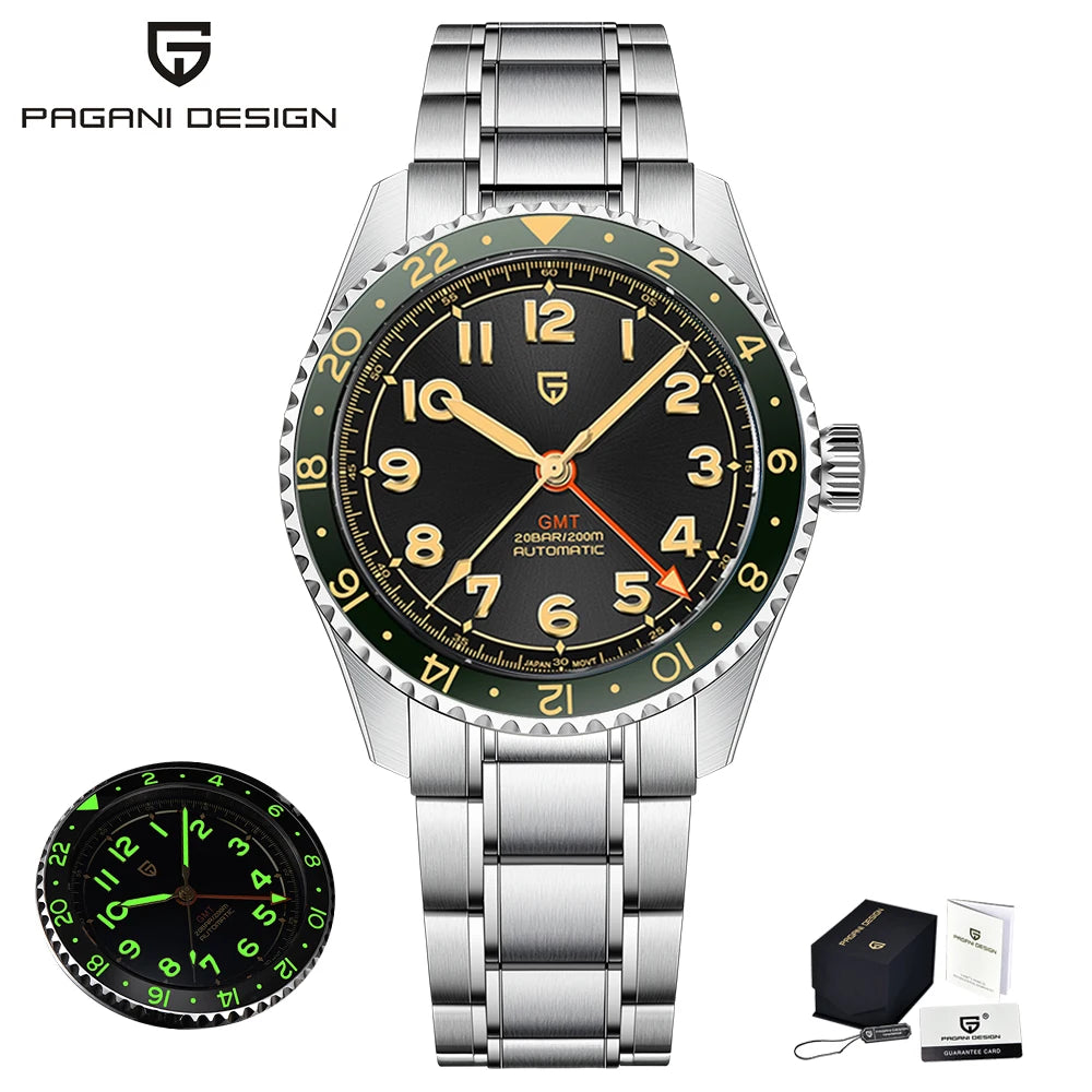 PAGANI DESIGN 2025 NH34 GMT Men's Automatic Watch - Chic & Cheery Shopping