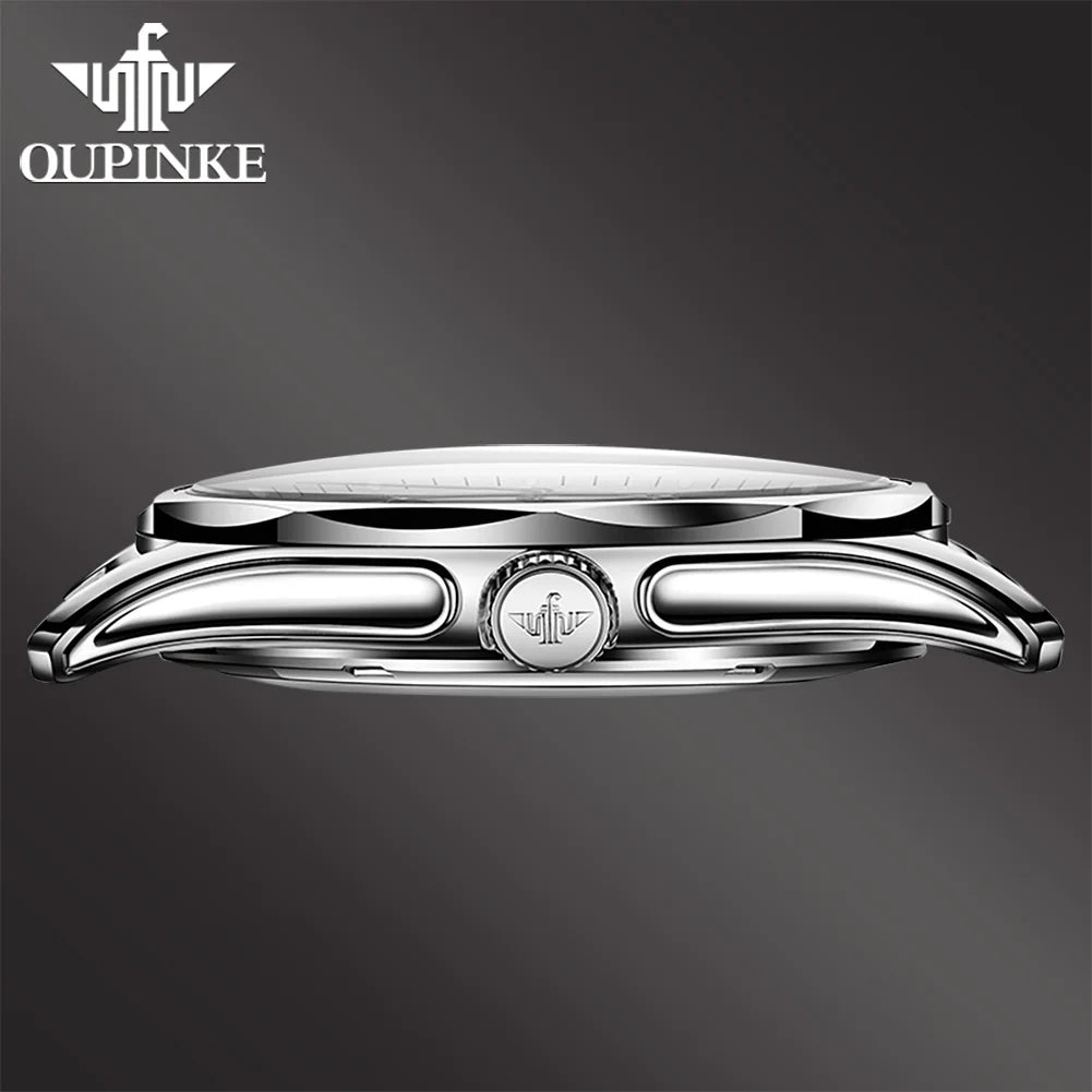 OUPINKE 3295 Luxury Tungsten Steel Mens Waterproof Watch - Chic & Cheery Shopping