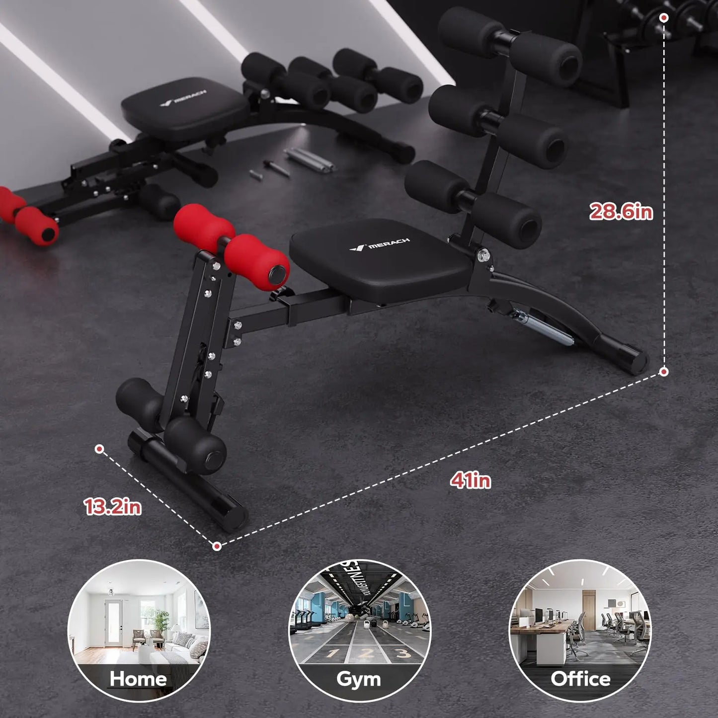 Merach Adjustable Ab Trainer Bench for Home Workouts - Chic & Cheery Shopping