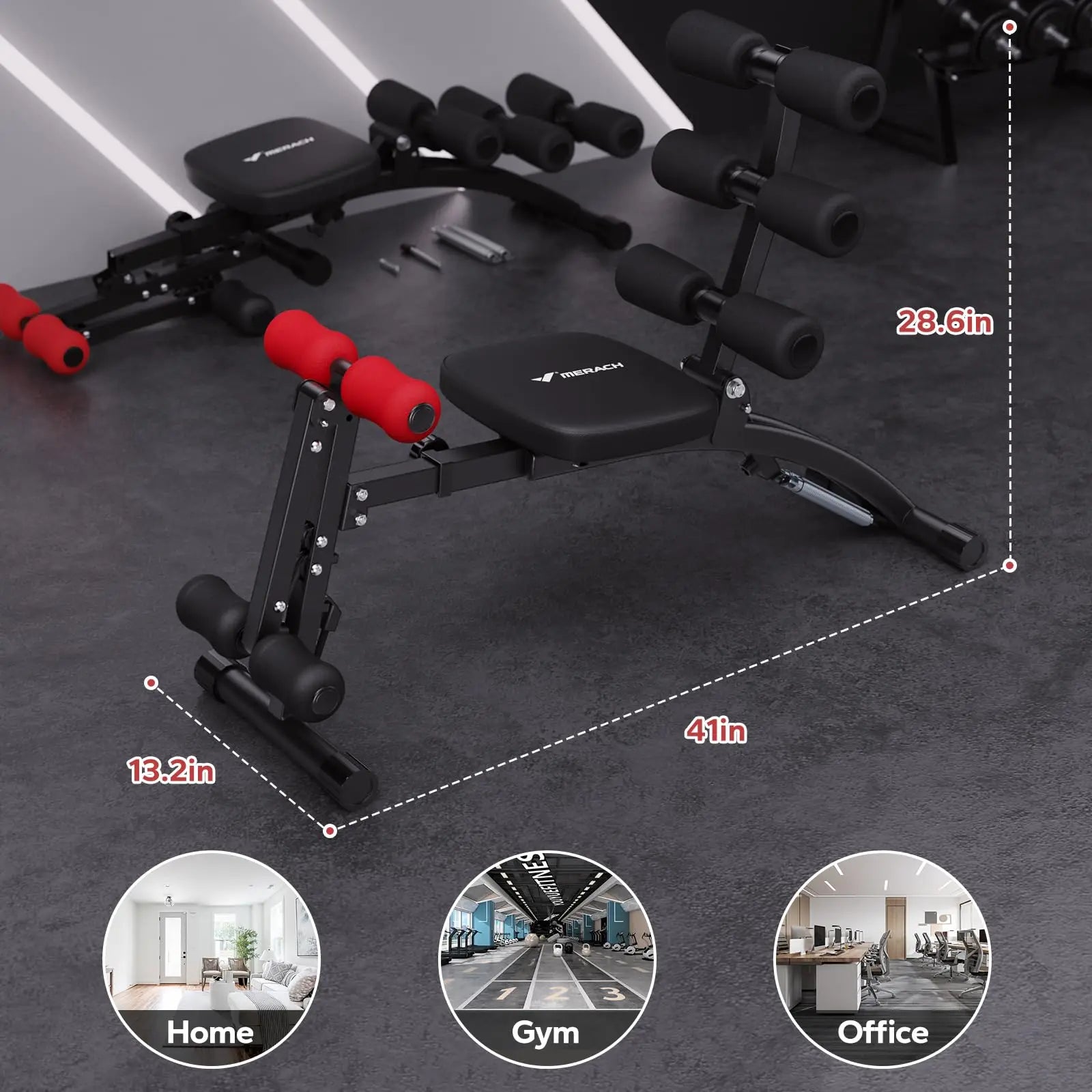 Merach Adjustable Ab Trainer Bench for Home Workouts - Chic & Cheery Shopping