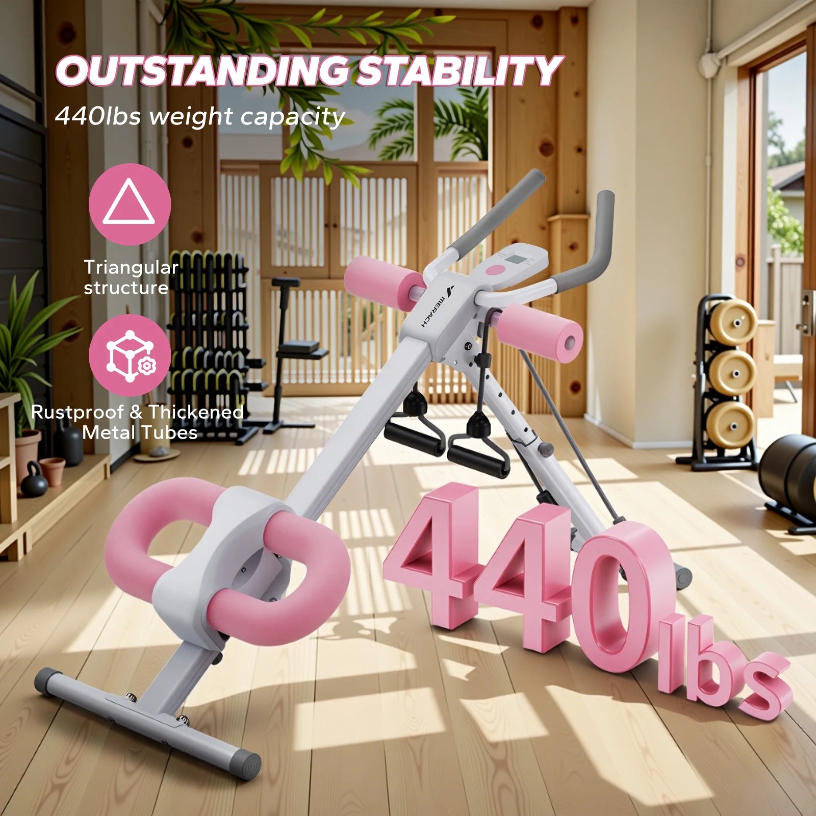 Merach Adjustable Ab Machine for Effective Core Workouts - Chic & Cheery Shopping