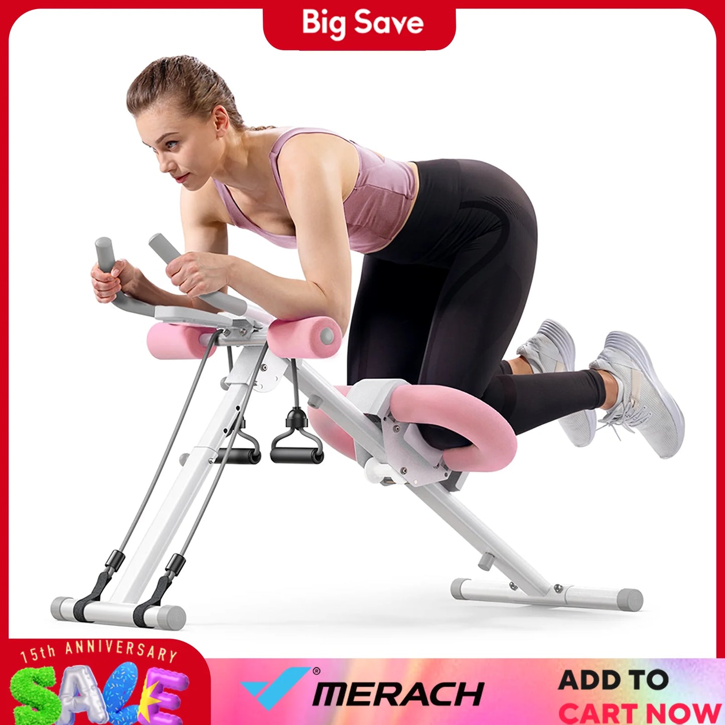 Merach Adjustable Ab Machine for Effective Core Workouts - Chic & Cheery Shopping