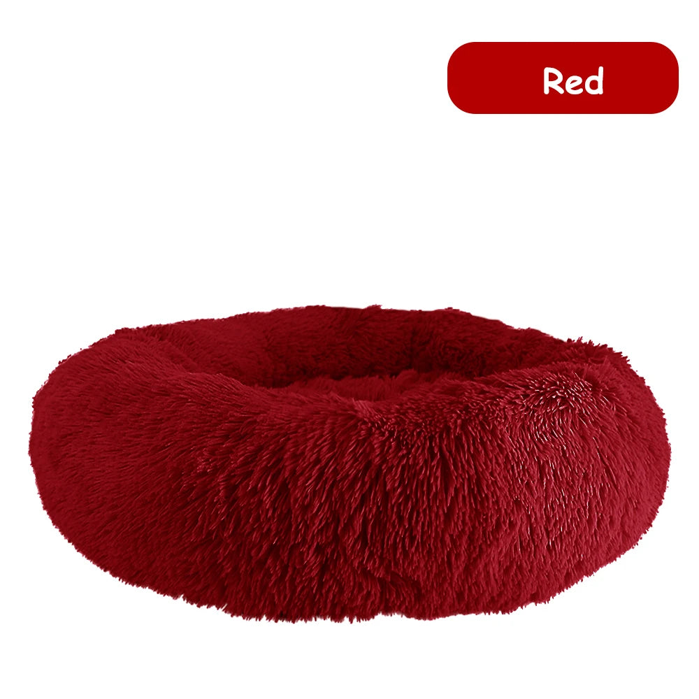 Warm Plush Donut Dog Bed for Small and Large Pets - Chic & Cheery Shopping