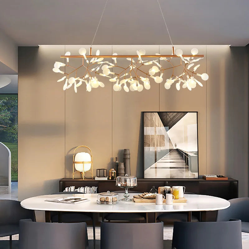 Nordic Round Chandelier in Rose Gold and Black for Home - Chic & Cheery Shopping