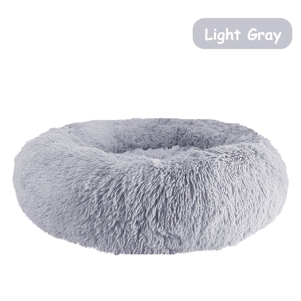 Warm Plush Donut Dog Bed for Small and Large Pets - Chic & Cheery Shopping