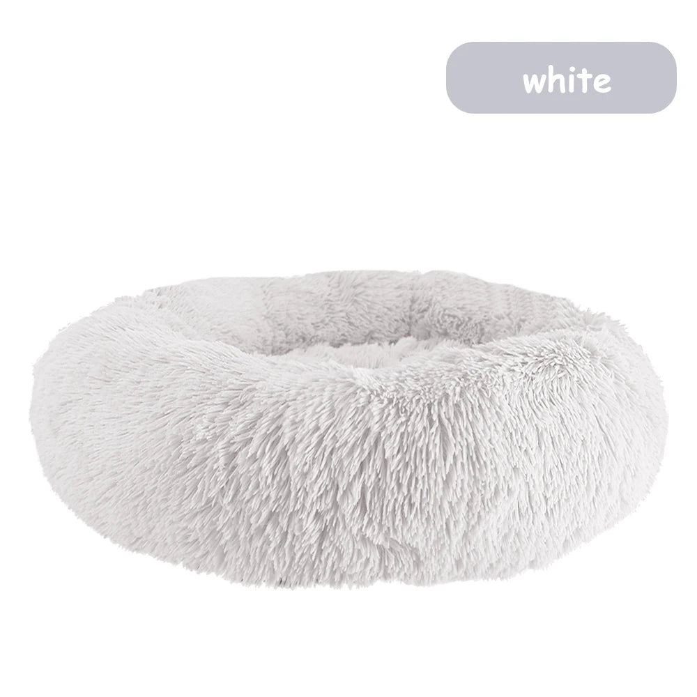 Warm Plush Donut Dog Bed for Small and Large Pets - Chic & Cheery Shopping