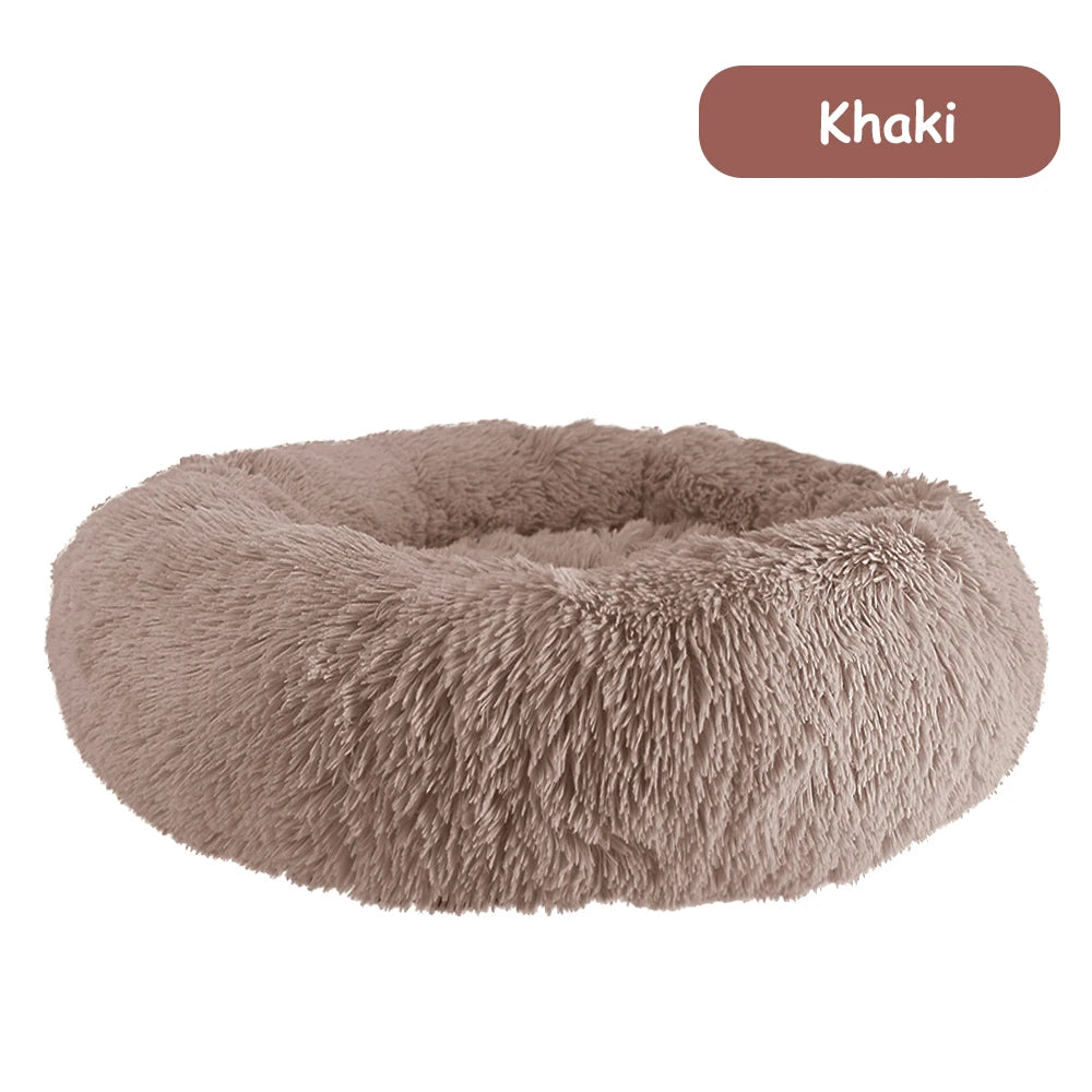 Warm Plush Donut Dog Bed for Small and Large Pets - Chic & Cheery Shopping