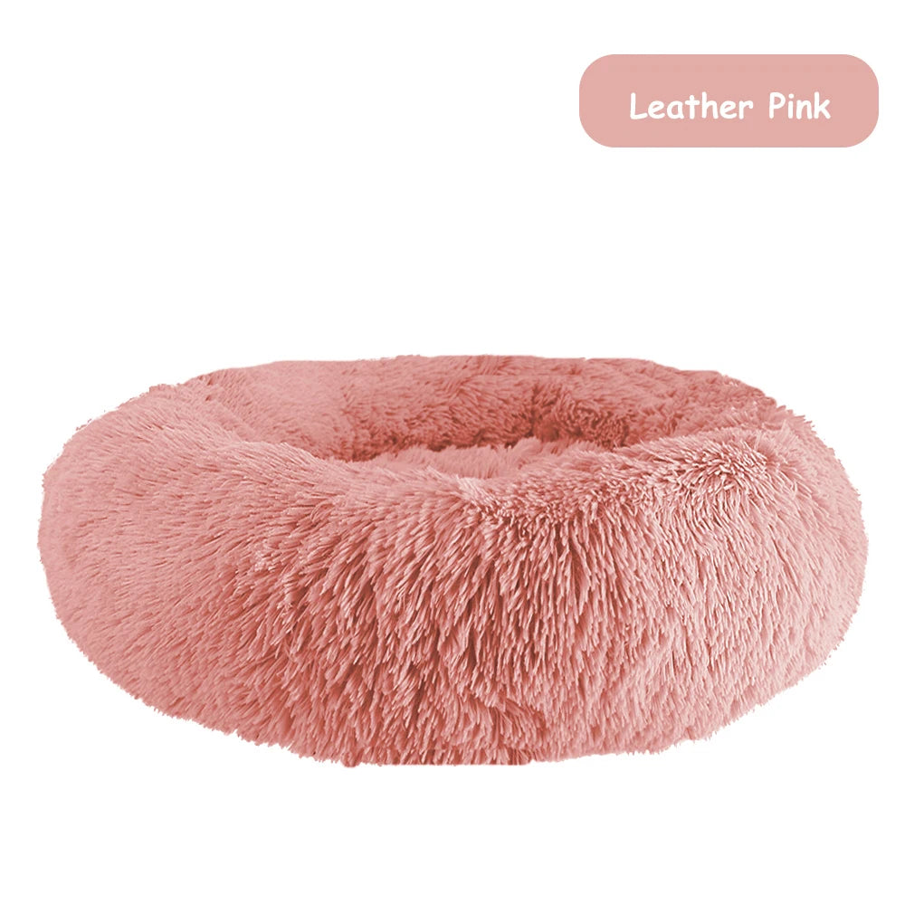 Warm Plush Donut Dog Bed for Small and Large Pets - Chic & Cheery Shopping
