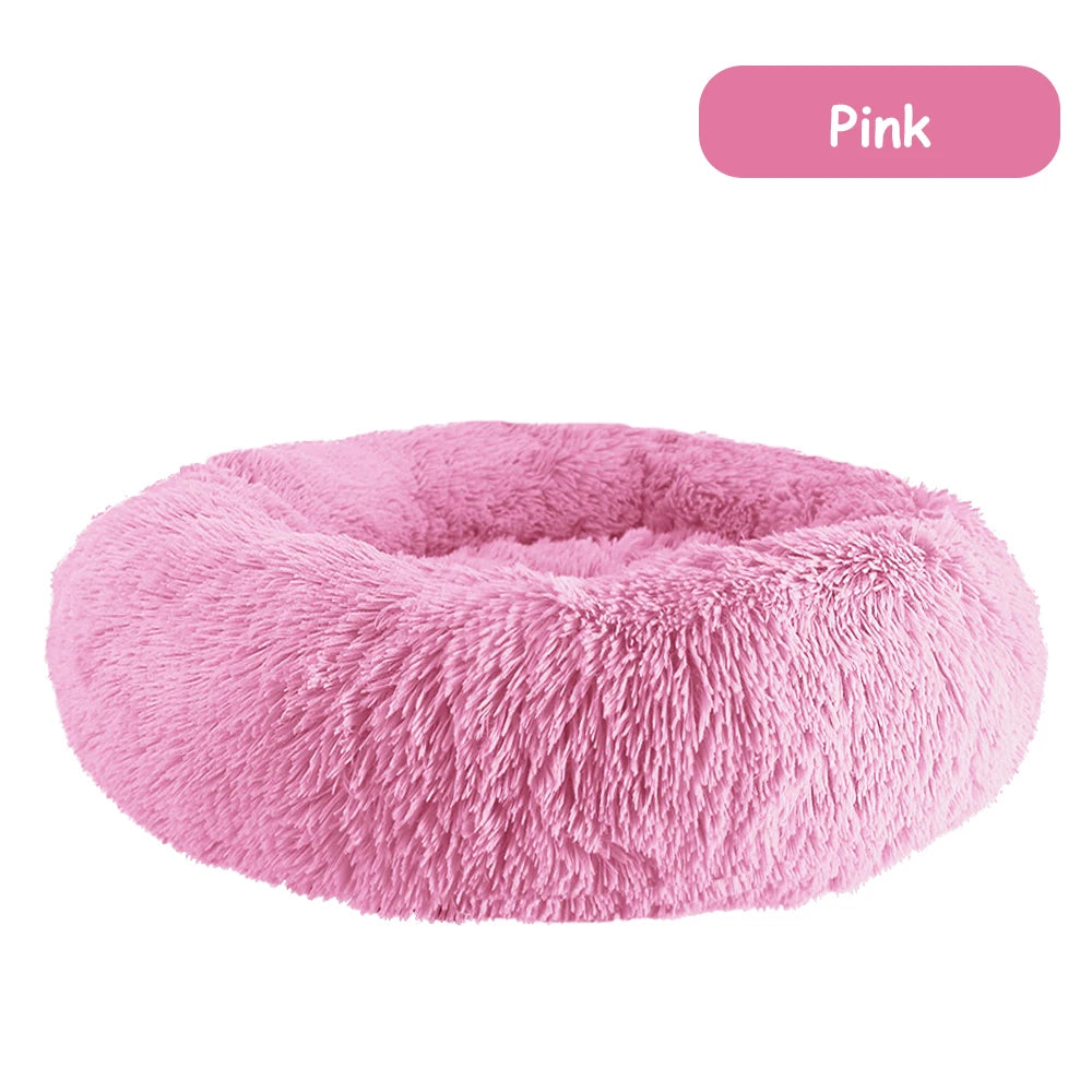 Warm Plush Donut Dog Bed for Small and Large Pets - Chic & Cheery Shopping
