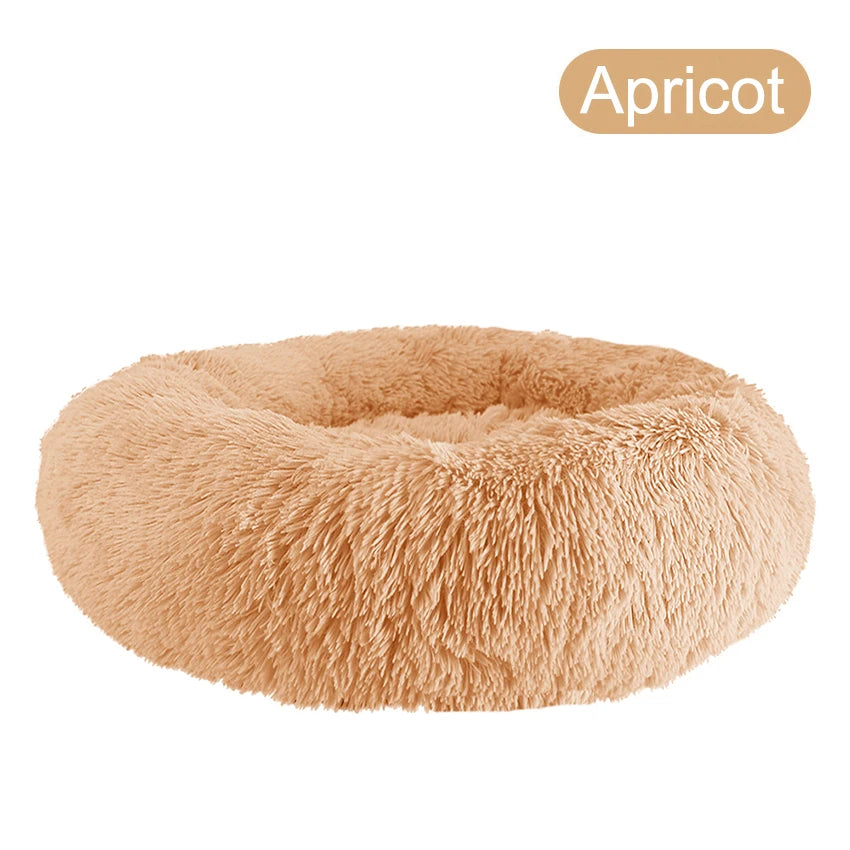 Warm Plush Donut Dog Bed for Small and Large Pets - Chic & Cheery Shopping