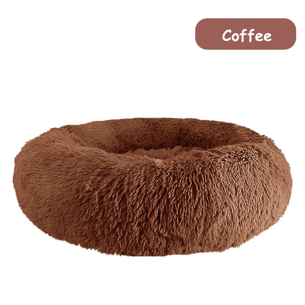 Warm Plush Donut Dog Bed for Small and Large Pets - Chic & Cheery Shopping