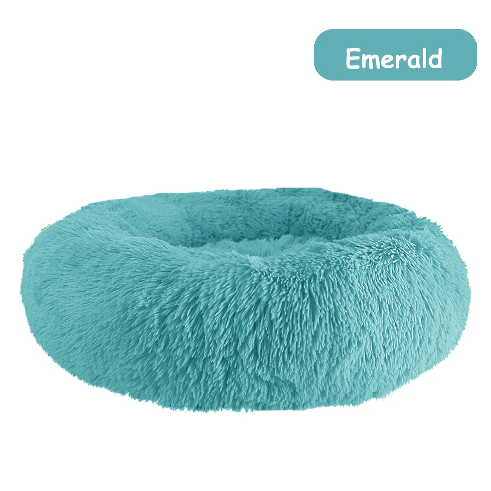 Warm Plush Donut Dog Bed for Small and Large Pets - Chic & Cheery Shopping