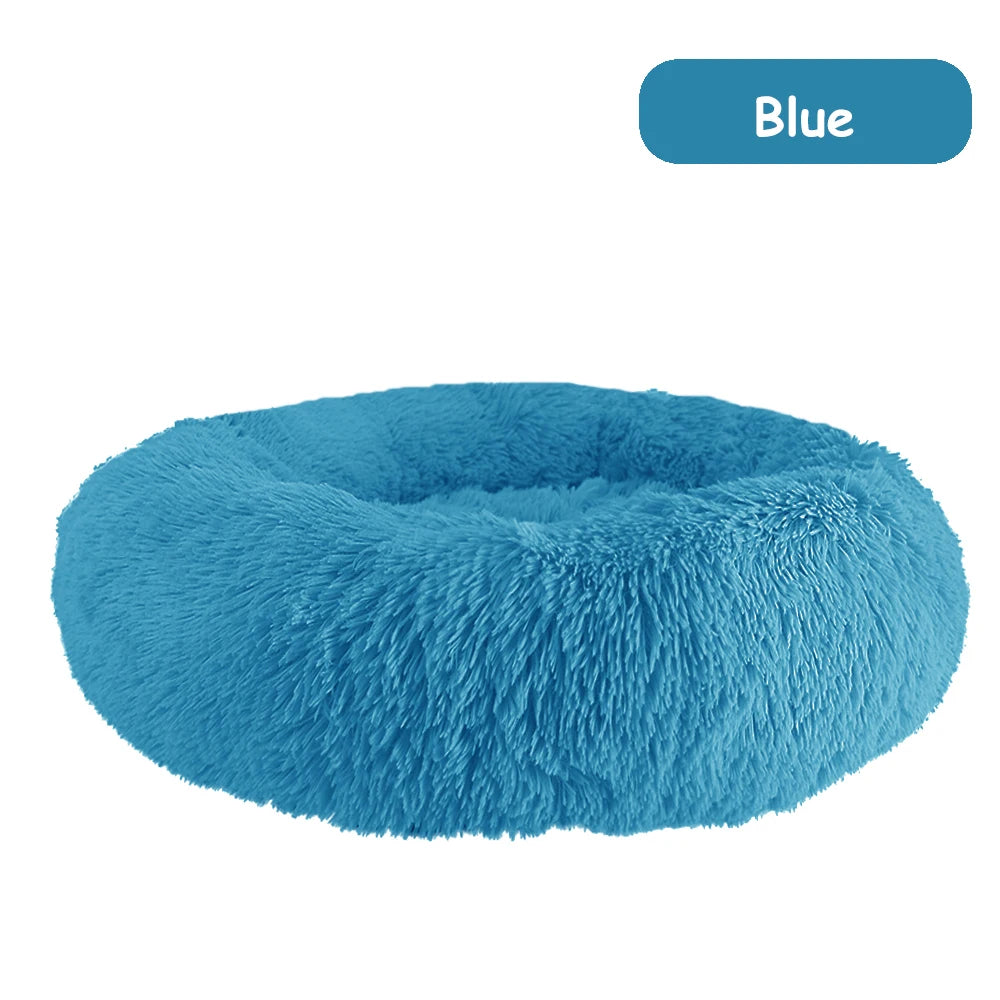 Warm Plush Donut Dog Bed for Small and Large Pets - Chic & Cheery Shopping