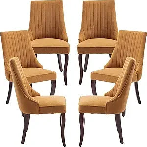 Modern Velvet Dining Chairs Set of 6 for Kitchen and Dining - Chic & Cheery Shopping