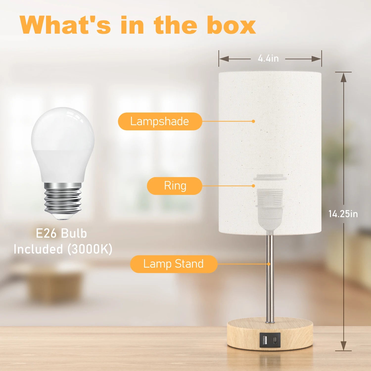 2 Pack 14 Inch Dimmable Touch Control Table Lamps - Chic & Cheery Shopping