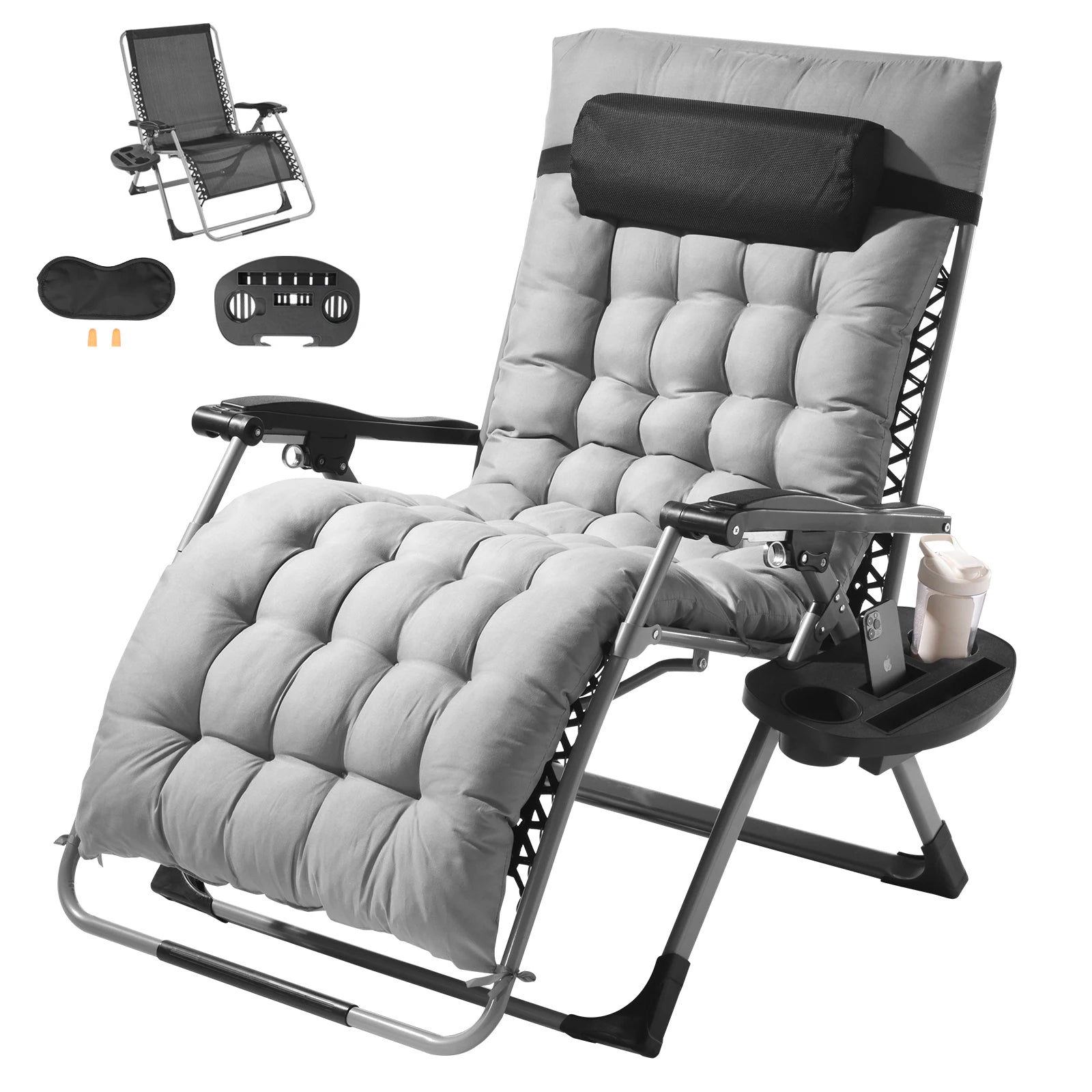 VEVOR Adjustable Zero Gravity Recliner Lounge Chair - Chic & Cheery Shopping