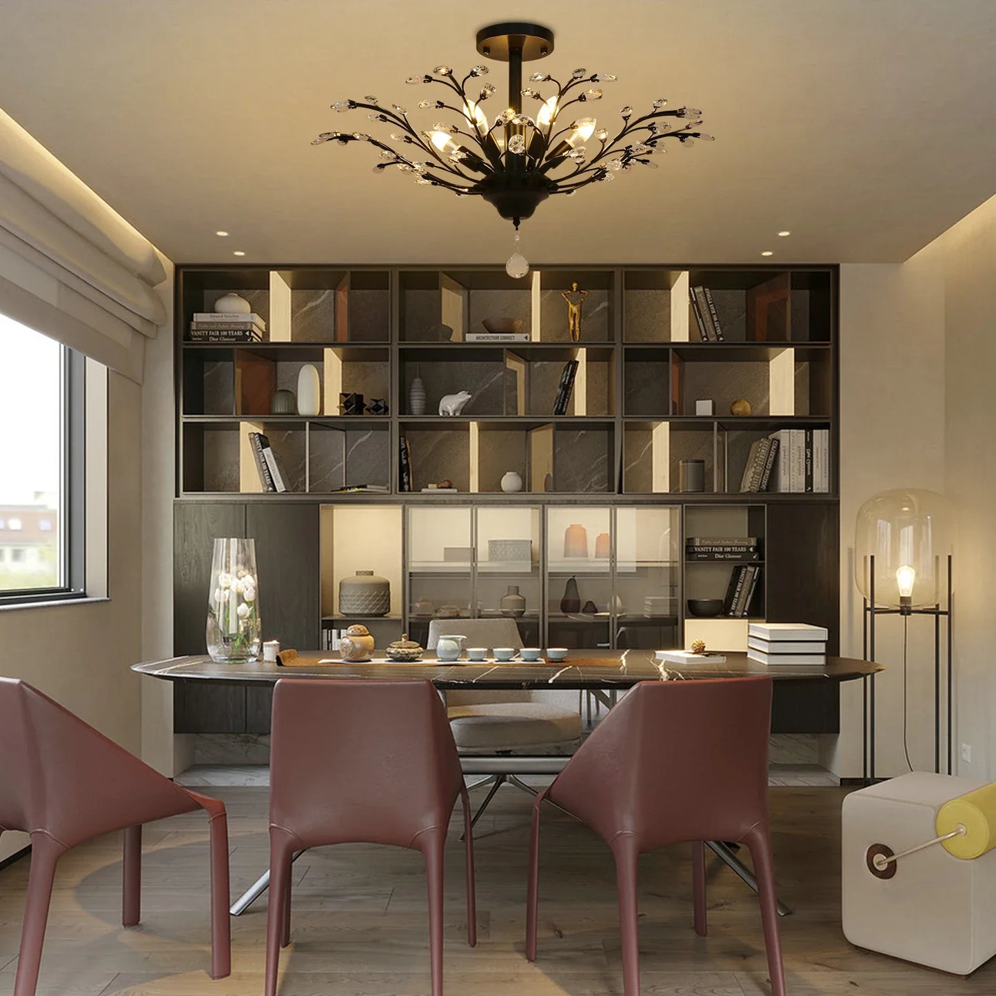 5-Light Vintage Crystal Chandelier for Home Decor - Chic & Cheery Shopping