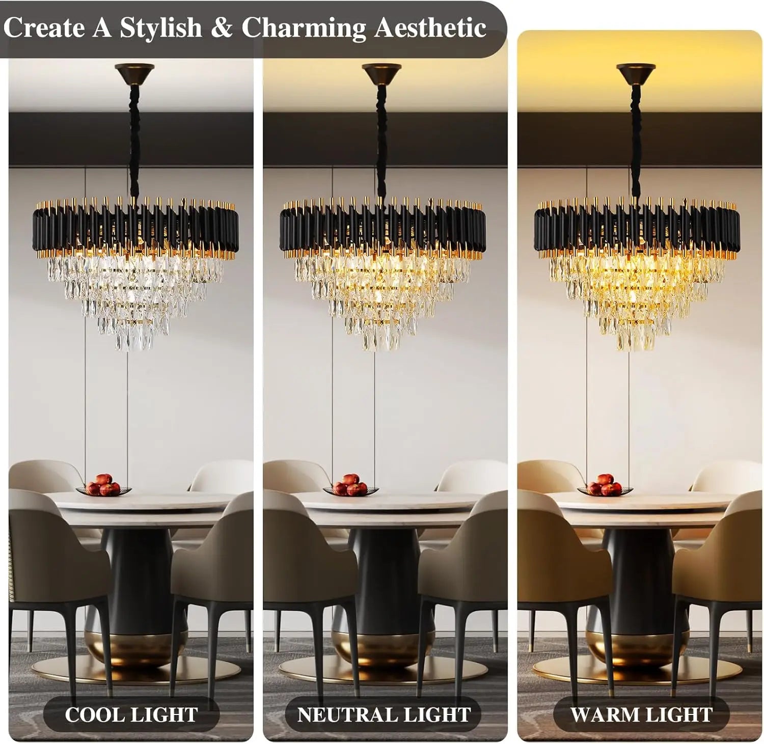 Luxury Crystal Pendant Light Chandelier for Home Decor - Chic & Cheery Shopping