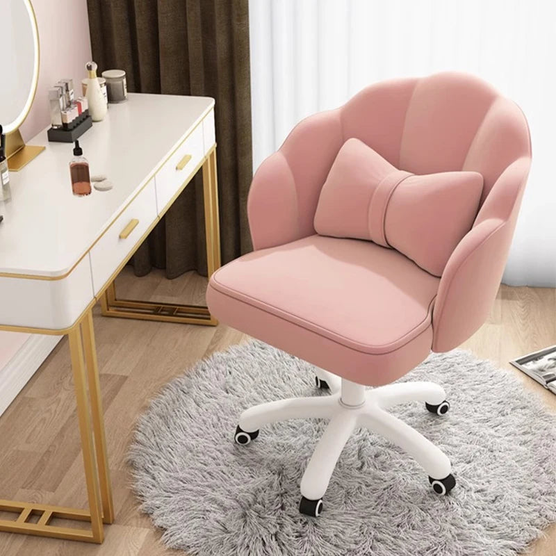 Velvet Petal Desk Chair Butterfly Chair With Bow Cushion - Chic & Cheery Shopping