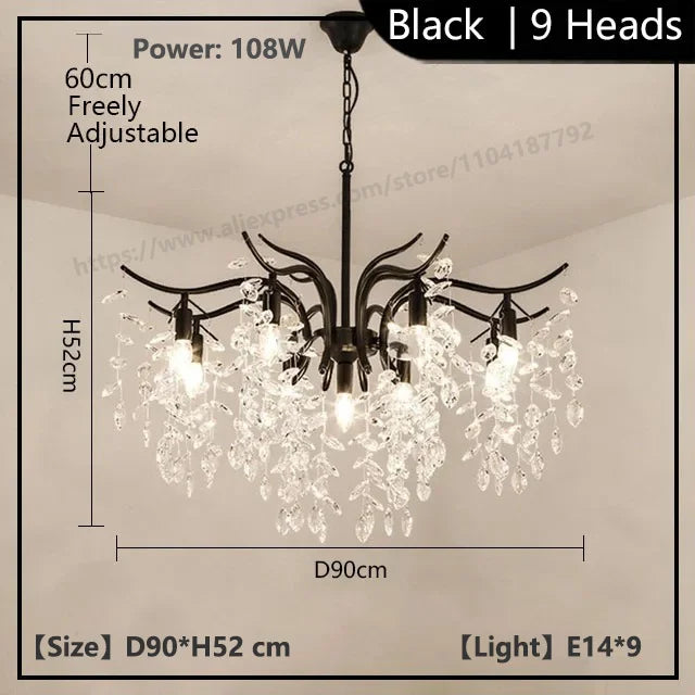 Luxury Crystal Chandelier for Living Room and Bedroom - Chic & Cheery Shopping