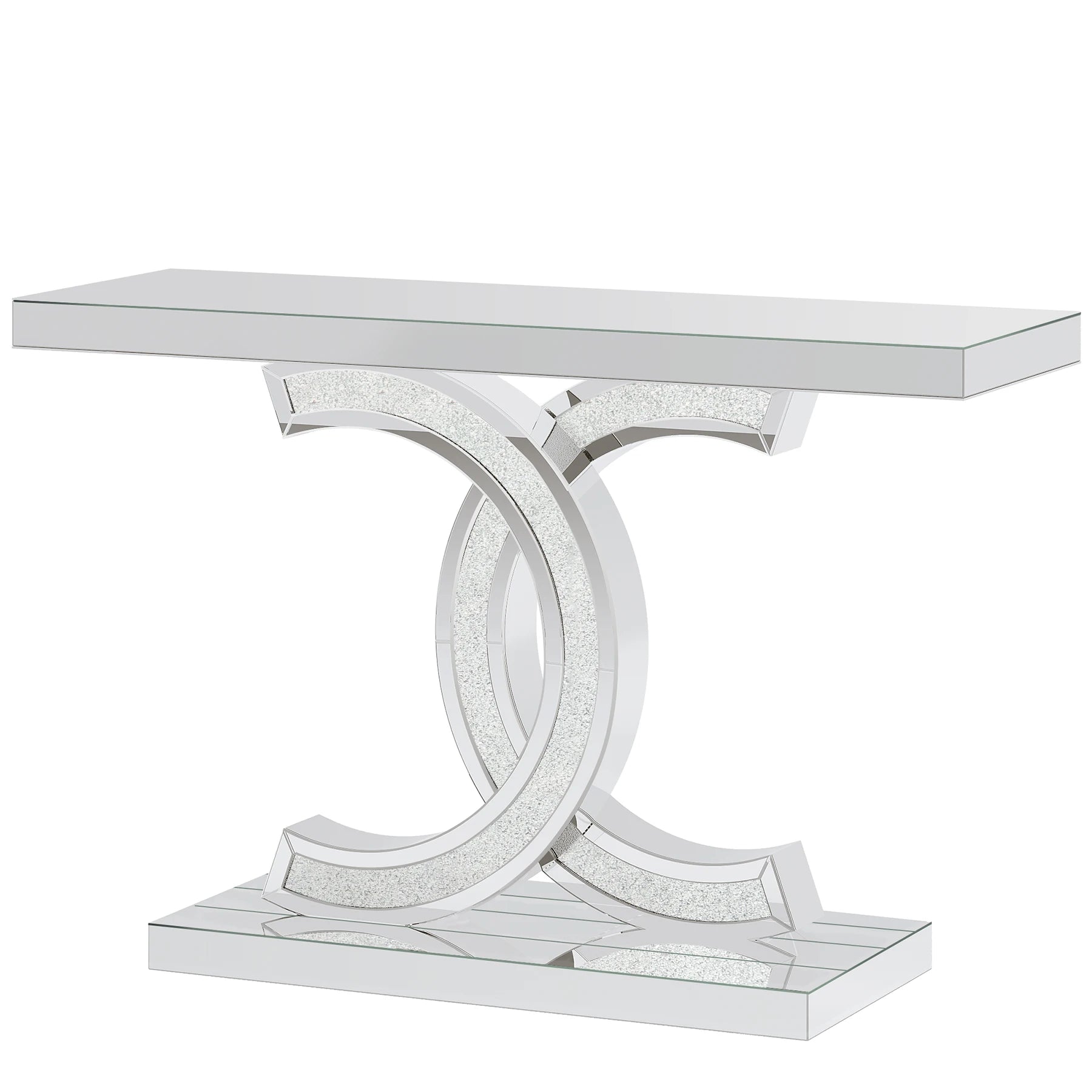 Tribesigns Modern Gold Entryway Table with Faux Marble Top - Chic & Cheery Shopping