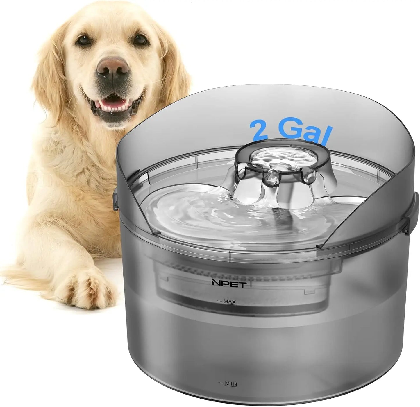 NPET Large Dog Water Fountain 2 Gallon Automatic Dispenser - Chic & Cheery Shopping