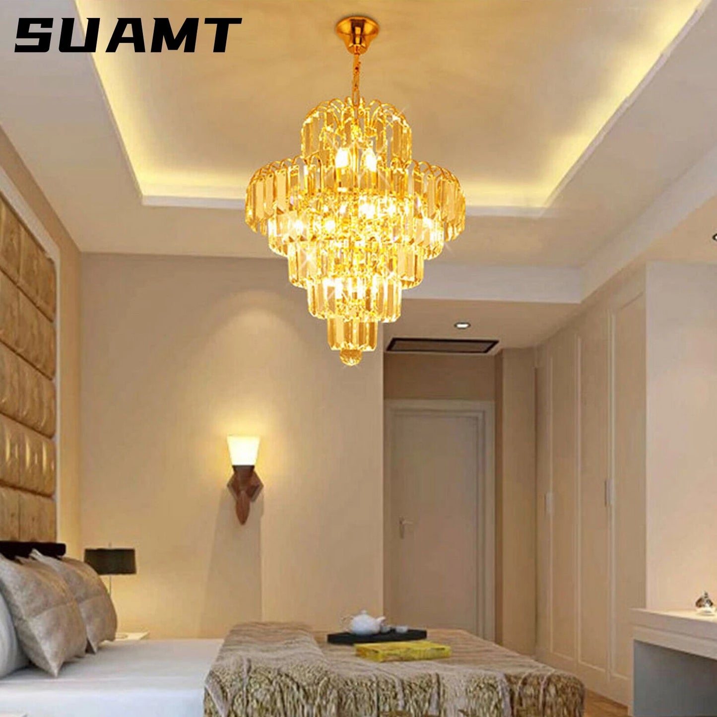 Luxury Crystal Pendant Chandelier Modern Ceiling Light - Chic & Cheery Shopping