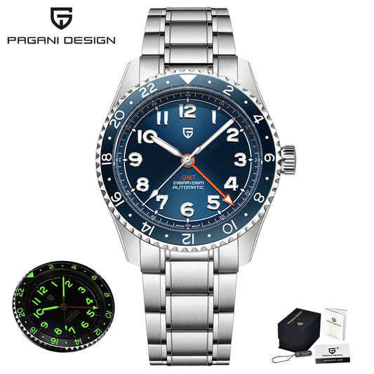 PAGANI DESIGN 2025 NH34 GMT Men's Automatic Watch - Chic & Cheery Shopping