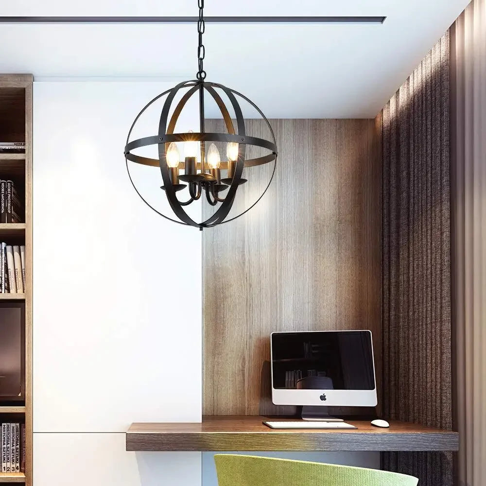 Vintage Black Pendant Light Chandelier for Dining Room - Chic & Cheery Shopping