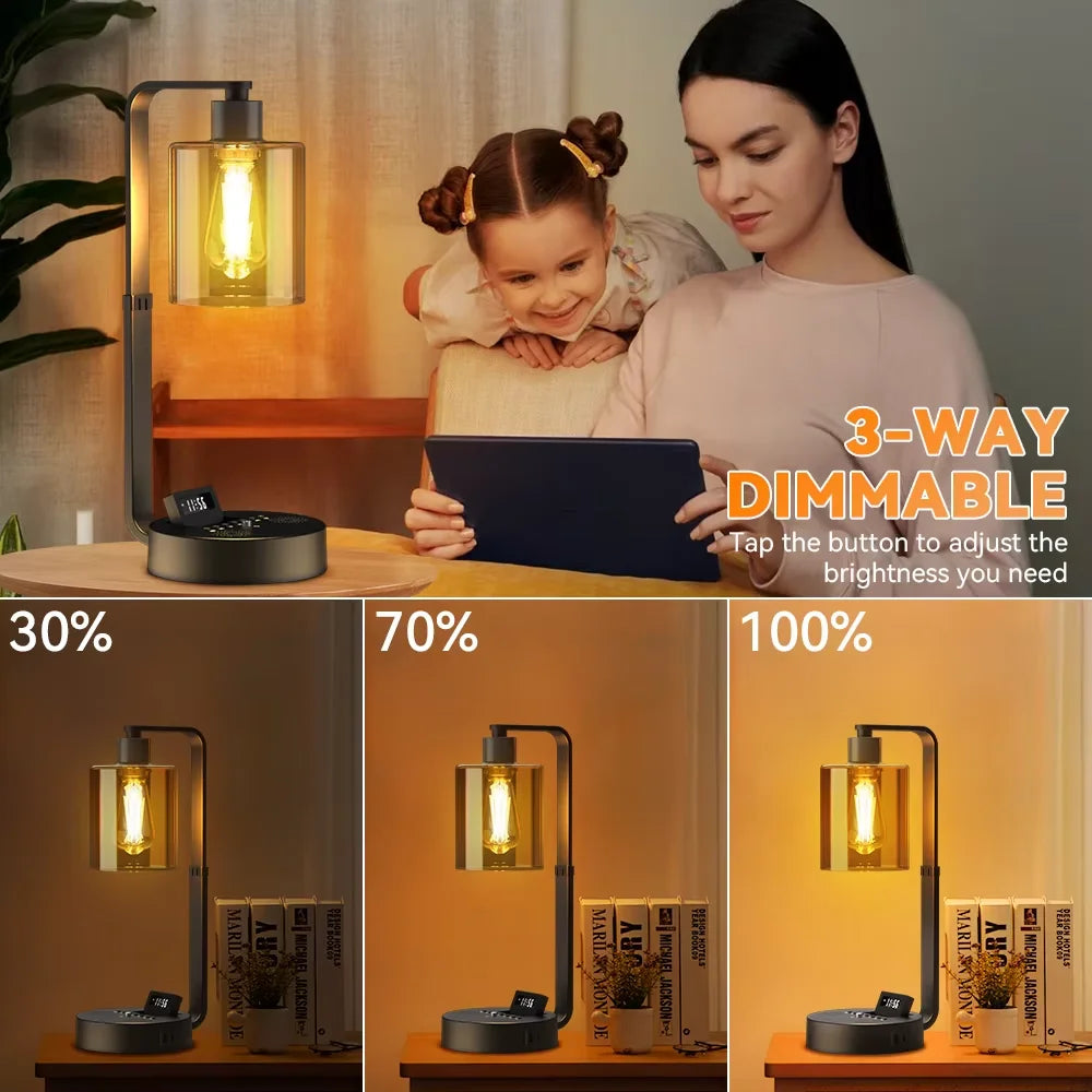 Dimmable LED Bedside Table Lamp with Touch Control - Chic & Cheery Shopping