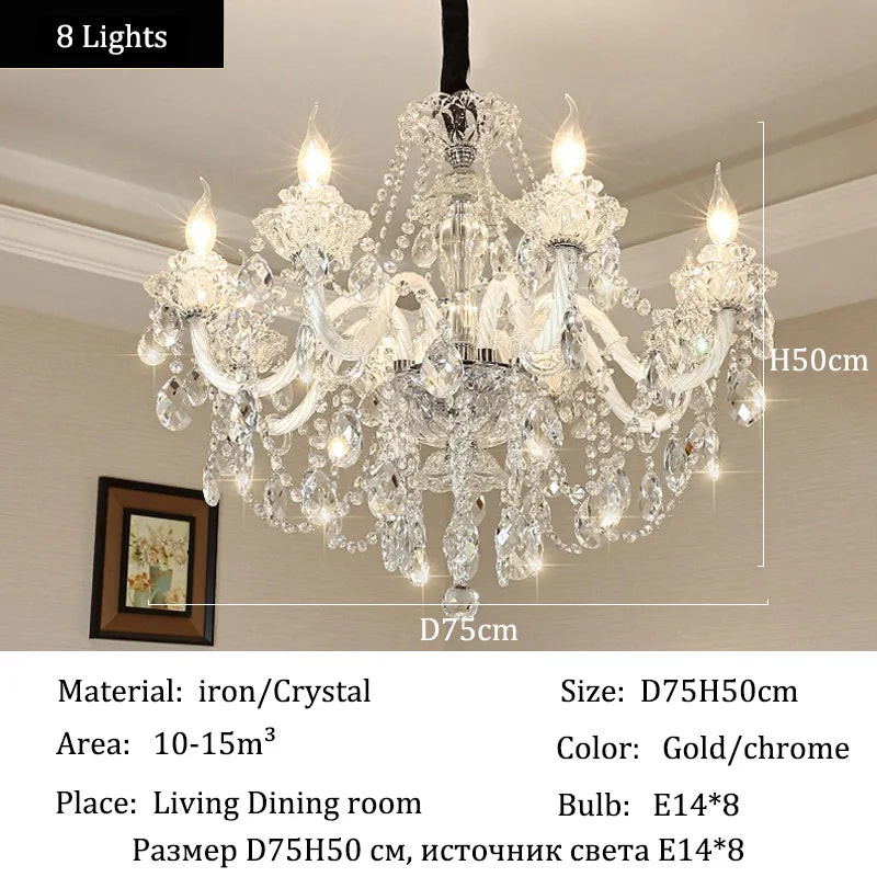 Luxury Crystal Chandeliers for Elegant Living Room Lighting - Chic & Cheery Shopping