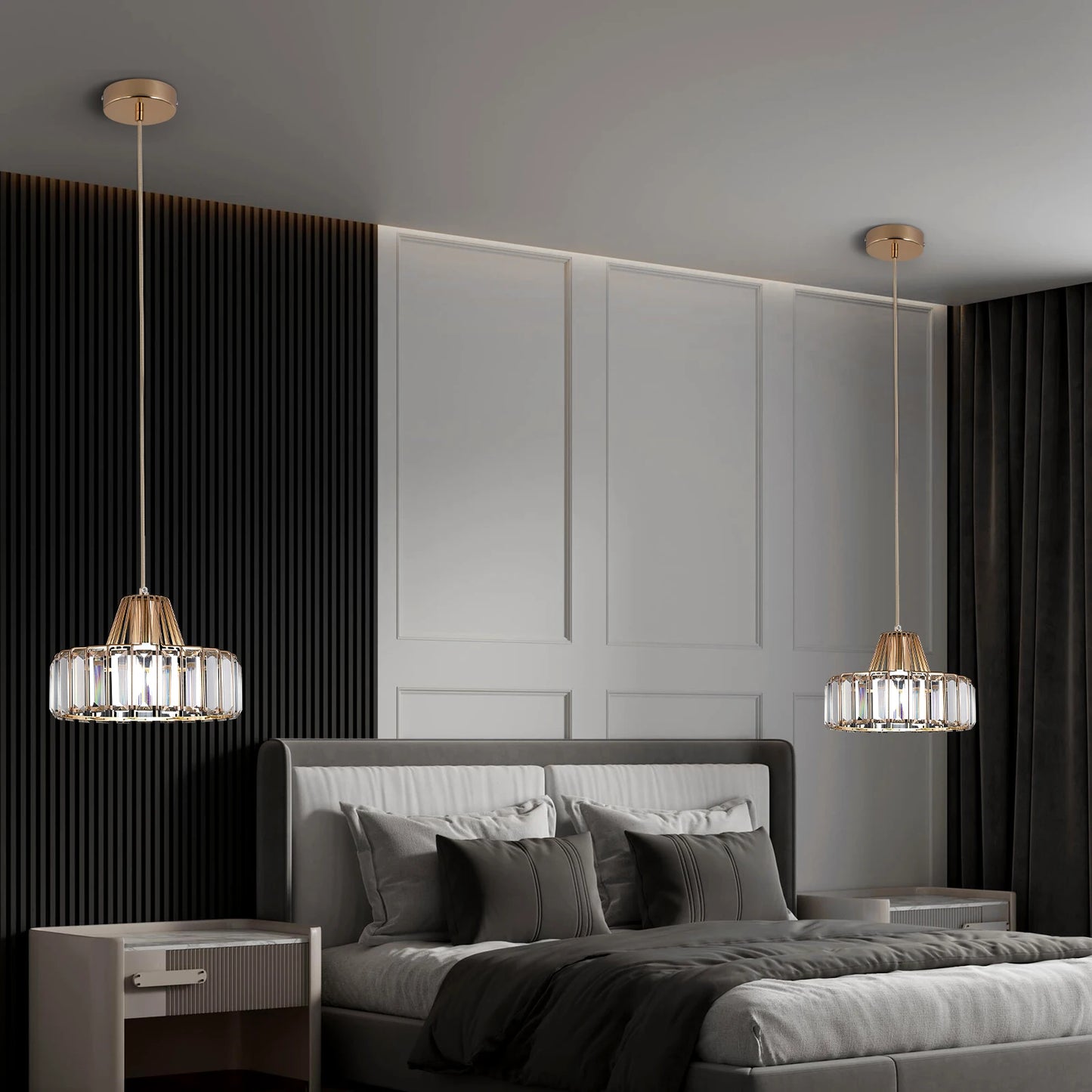 Modern Crystal Led Ceiling Lamp for Dining Room Decor - Chic & Cheery Shopping