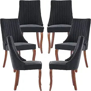 Modern Velvet Dining Chairs Set of 6 for Kitchen and Dining - Chic & Cheery Shopping