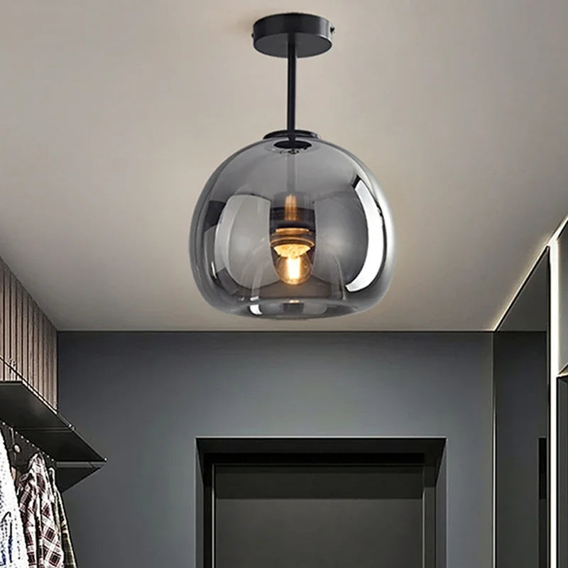 Modern Minimalist Glass Ceiling Light for Dining Room - Chic & Cheery Shopping