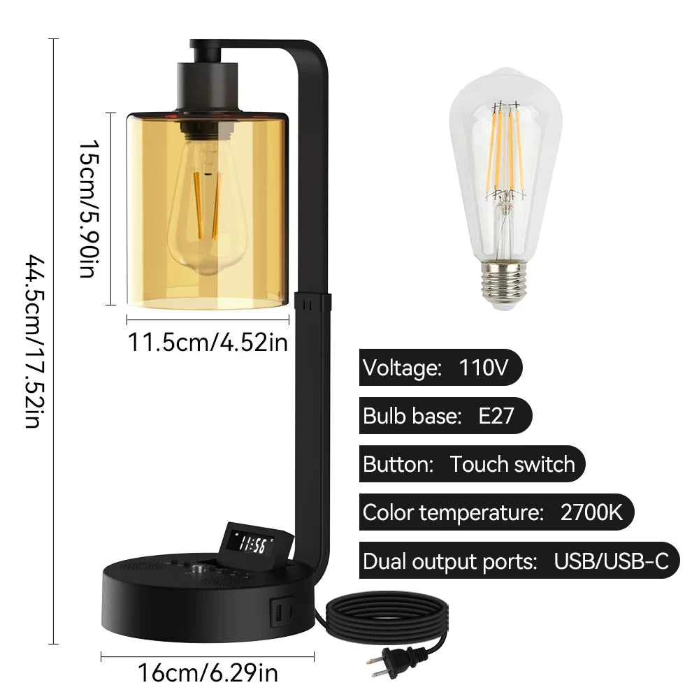 Dimmable LED Bedside Table Lamp with Touch Control - Chic & Cheery Shopping