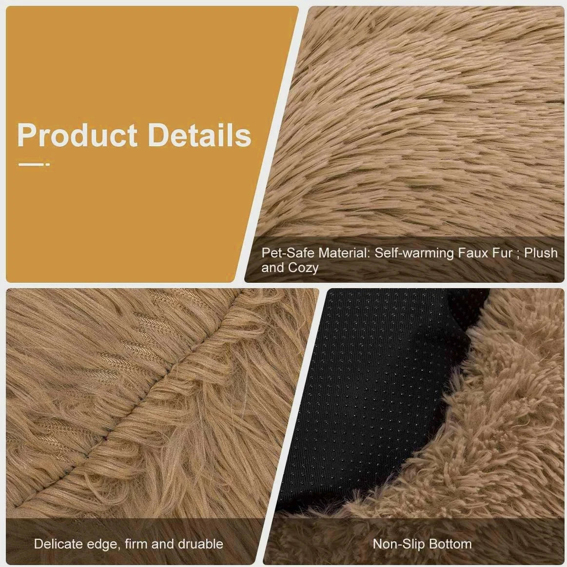 Warm Plush Donut Dog Bed for Small and Large Pets - Chic & Cheery Shopping