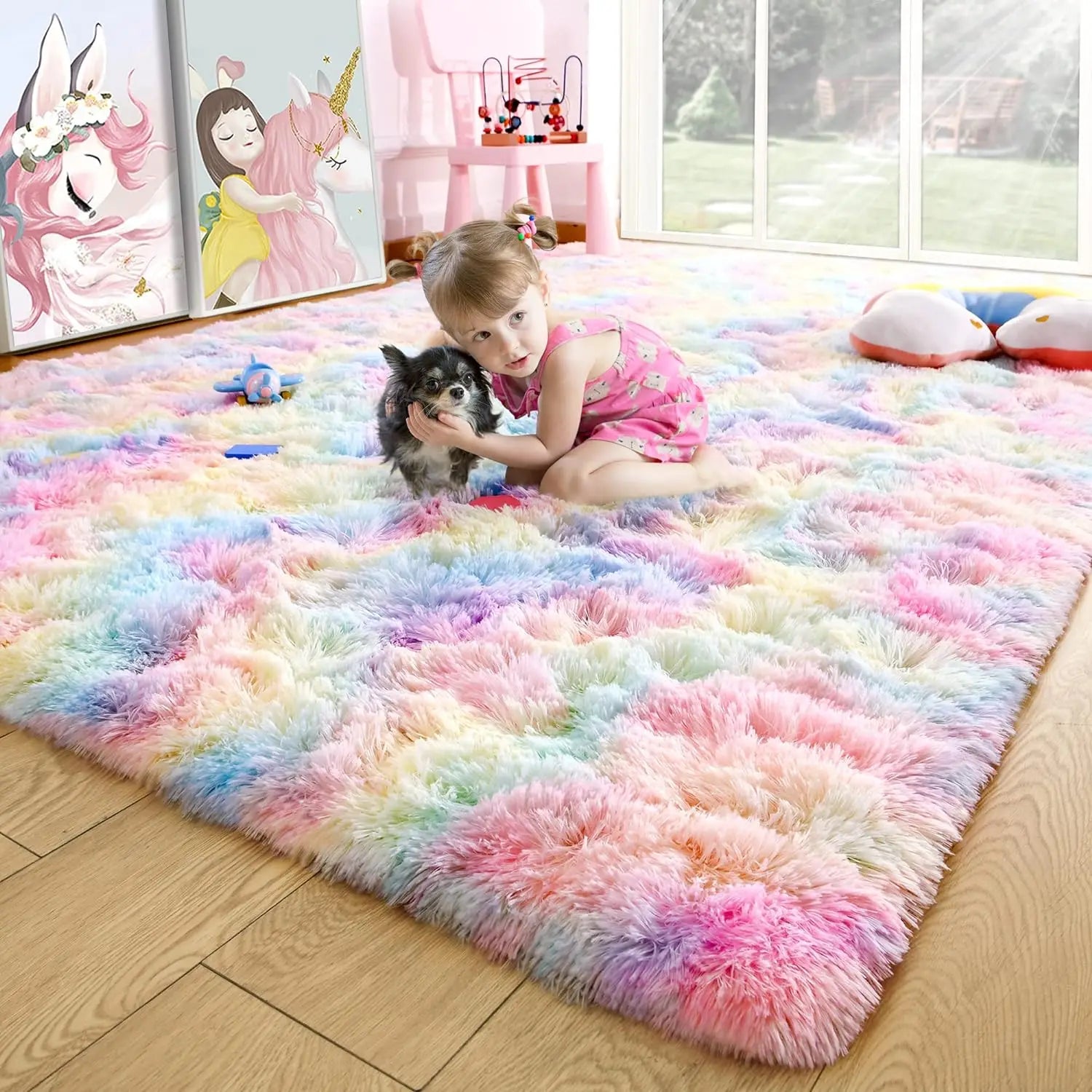 Fluffy Kids Rug Soft Non Slip Fuzzy Living Room Carpet - Chic & Cheery Shopping