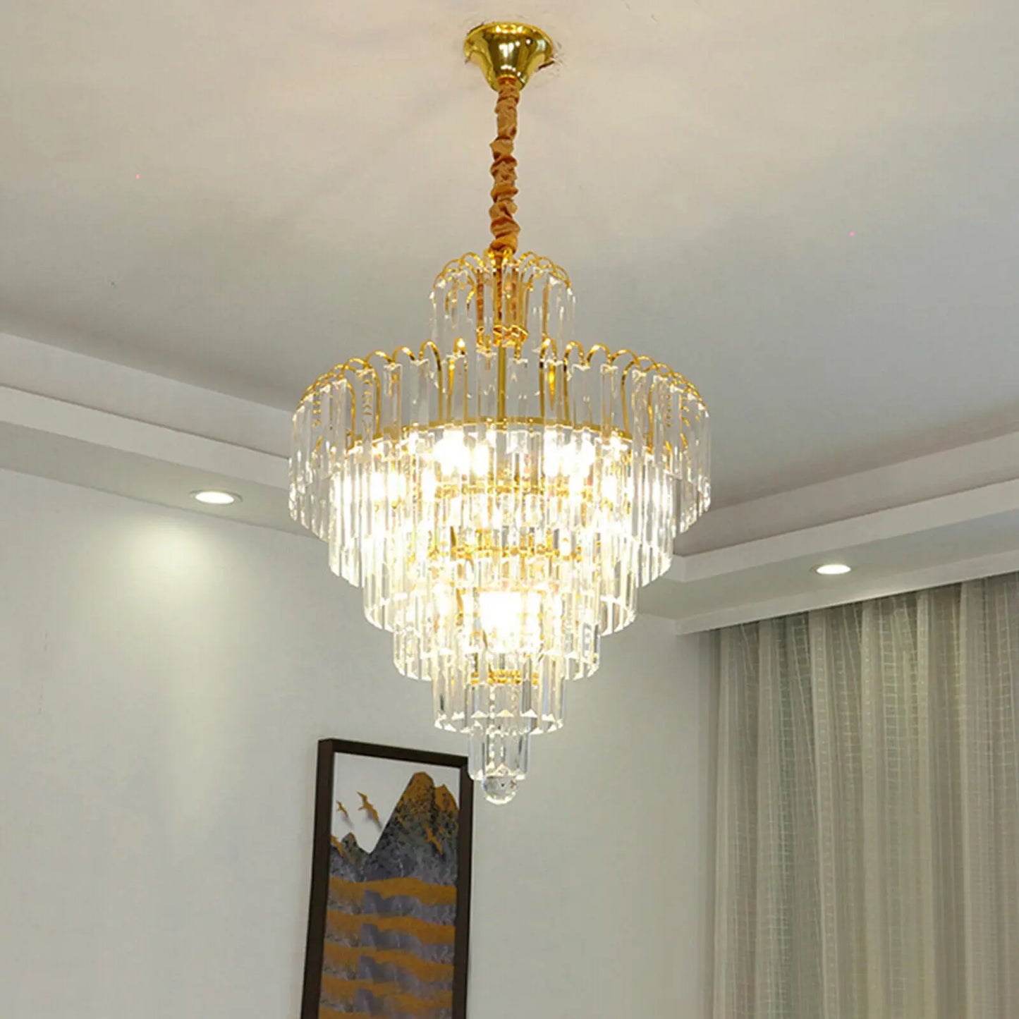 Luxury Crystal Pendant Chandelier Modern Ceiling Light - Chic & Cheery Shopping