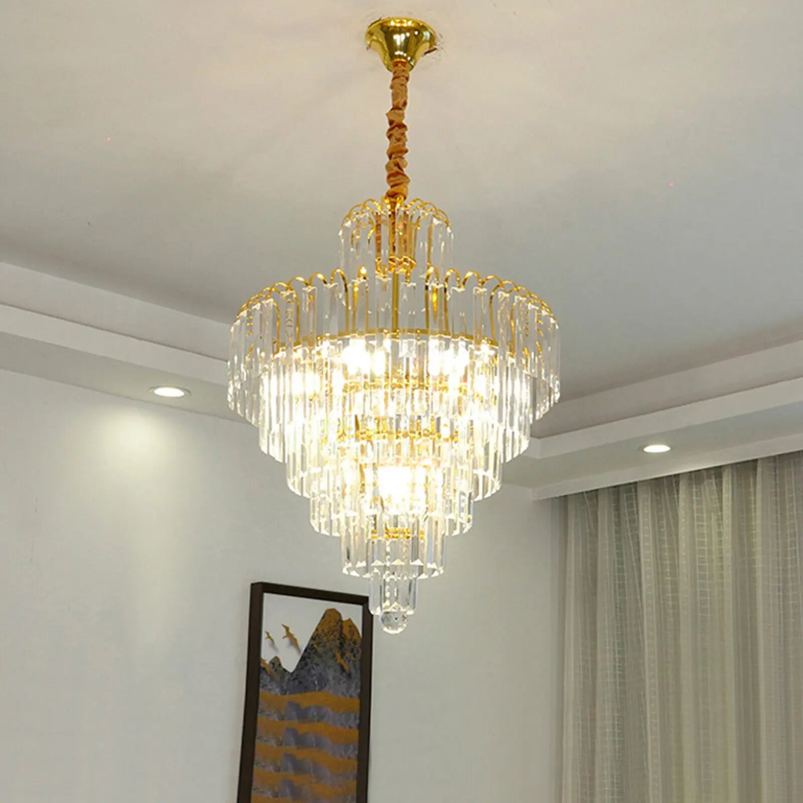 Luxury Crystal Pendant Chandelier Modern Ceiling Light - Chic & Cheery Shopping