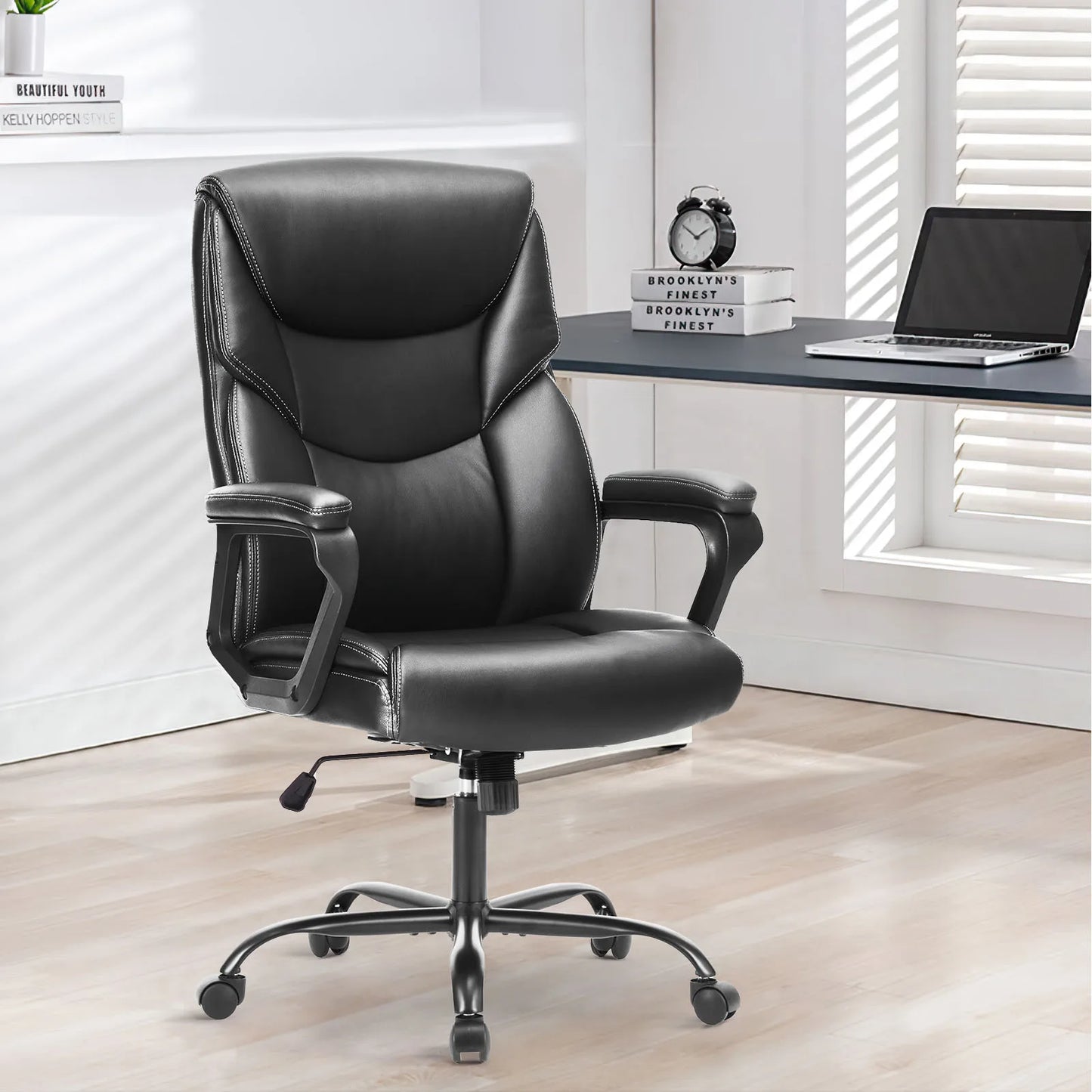 JHK Ergonomic PU Leather Gaming Chair with Lumbar Support - Chic & Cheery Shopping