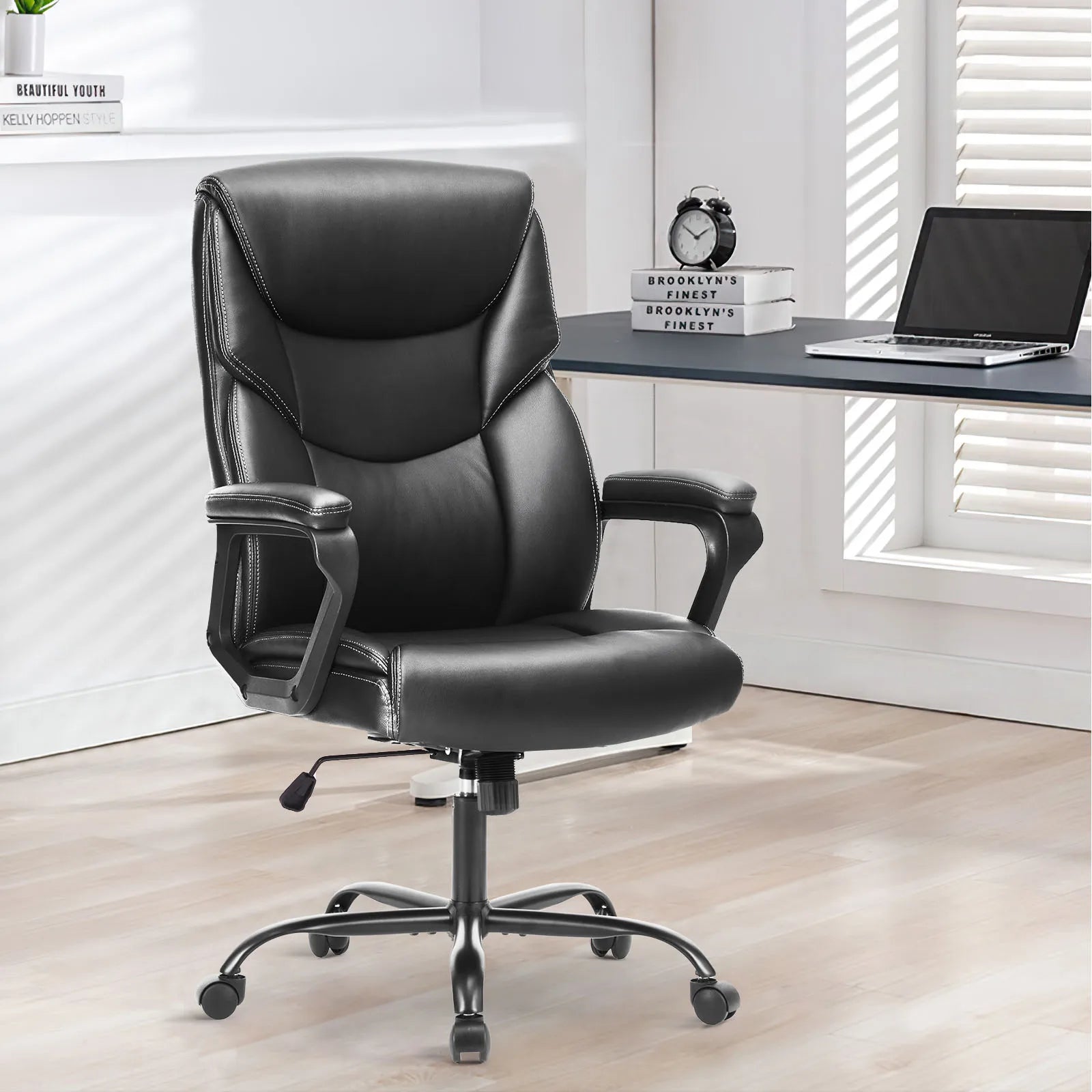 JHK Ergonomic PU Leather Gaming Chair with Lumbar Support - Chic & Cheery Shopping